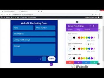 How to create and style contact form on your website without coding free video from website