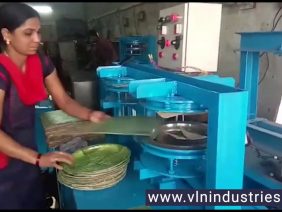 Areca paper Applam Chapati papad Plate Making Machine Bangalore Karnataka