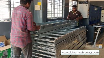Cable Trays and Perforated Ladder C Channel Raceway at Peenya Bangalore in India
