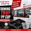 Thermoforming Meal Tray Vacuum PP Cup Use & Throw Machine Manufacturers in Peenya Bangalore India