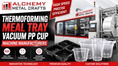 Thermoforming Meal Tray Vacuum PP Cup Use & Throw Machine Manufacturers in Peenya Bangalore India