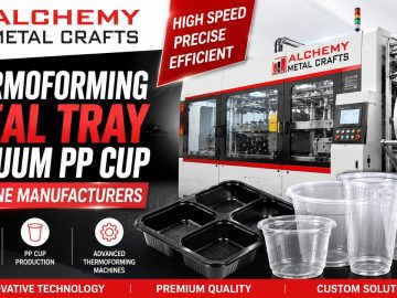 Thermoforming Meal Tray Vacuum PP Cup Use & Throw Machine Manufacturers in Peenya Bangalore India